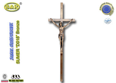 REF κανένα υλικό νεκρικό εξάρτημα σταυρών και crucifix Zamak χρώματος χαλκού D018