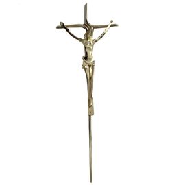Ισπανικοί σταυρός και Crucifix D065 74×25.5 εκατ. Zamak φέρετρων με τα πρότυπα CCPIT