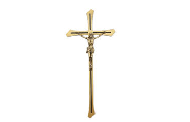 Διακόσμηση ορείχαλκου για crucifix ταφοπετρών το σταυρό 400*180mm BD001