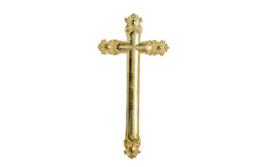 Χρυσός σταυρός χρώματος και Crucifix νεκρική διακόσμηση DP021