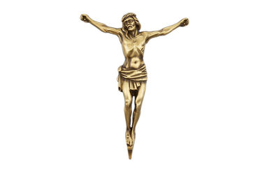 crucifix χρώματος χαλκού 290*220mm χριστιανική διακόσμηση BD021 ταφοπετρών