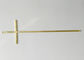 D046 σταυρών και Crucifix Zamak φέρετρων καπακιών χρυσό χρώμα εξαρτημάτων διακοσμήσεων νεκρικό