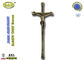 Crucifix D056 διακοσμήσεων φέρετρων zamak μέγεθος 39*15cm χρώματος χαλκού μέγεθος
