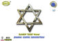 zamak του Δαβίδ αστεριών ασημένια εξαρτήματα μετάλλων διακοσμήσεων φέρετρων χρώματος D009 εβραϊκά
