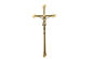 Διακόσμηση ορείχαλκου για crucifix ταφοπετρών το σταυρό 400*180mm BD001