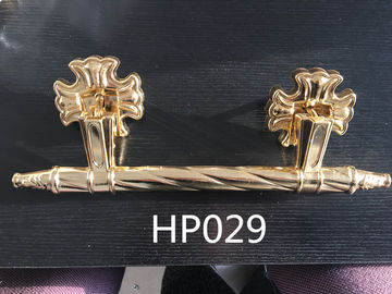Πλαστικός ορείχαλκος ή χαλκός λαβών φέρετρων διακοσμήσεων HP029 φέρετρων χρυσός