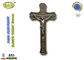 Ο σταυρός και Crucifix Croix με τον Ιησού σε Zamac 40*16cm παλαιός χαλκός D026A χρωματίζουν zamak τη διακόσμηση φέρετρων