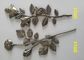 Η διακόσμηση φέρετρων μετάλλων zamak αυξήθηκε λουλούδι D013 45cm*13cm κραμάτων ψευδάργυρου παλαιός χαλκός
