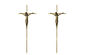 Μέγεθος 45*18cm REF καμία D012 παλαιά χαλκού σταυρών και crucifix χρώματος καθολική διακόσμηση φέρετρων
